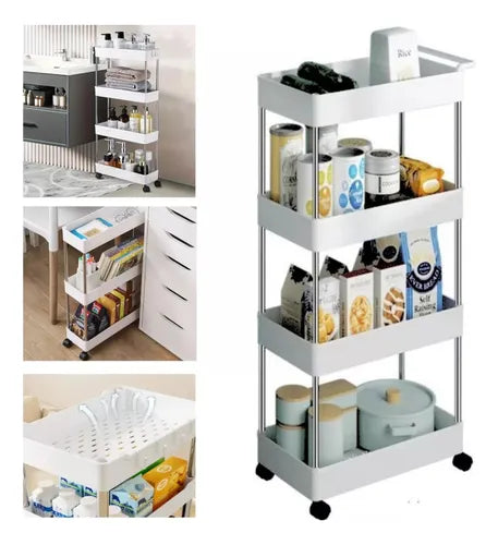 ¡Carro Organizador Multiuso 4 Niveles!