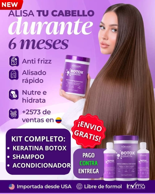 ¡ALISA TU CABELLO DESDE LA PRIMERA APLICACIÓN! (1 LITRO)
