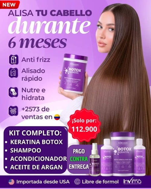 ¡ALISA TU CABELLO DESDE LA PRIMERA APLICACIÓN! (1 LITRO)