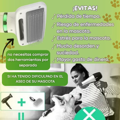 Cepillo Secador De Mascotas