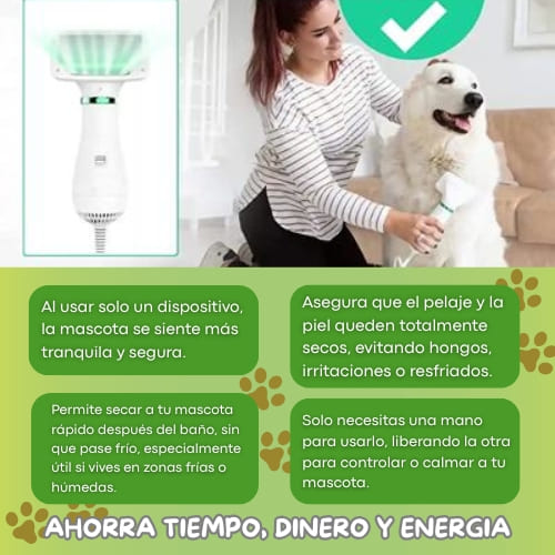 Cepillo Secador De Mascotas