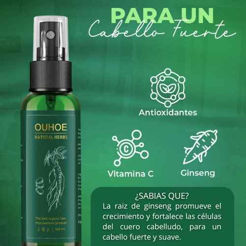 Ouhoe tónico para el crecimiento capilar
